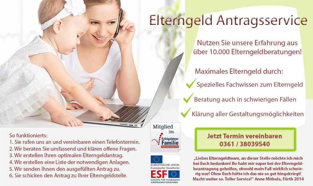 Details zum Elterngeld Antragsservice